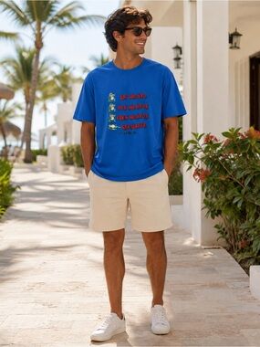 Blue Blu Caribe 'Un Mojito' Cuba Graphic Tee Size XXL Vacation Beach Resort